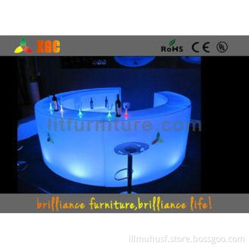 Remote Control PE Led Bar Round Counter , LED Glowing Bar F